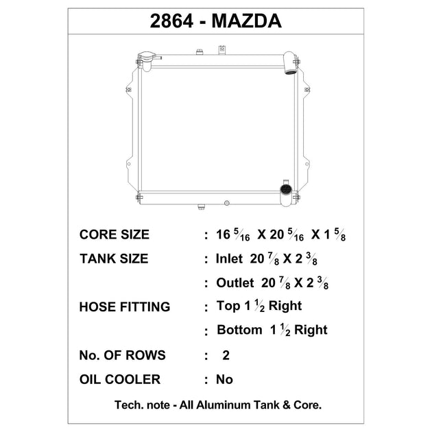 CSF 2864 - 89-91 Mazda FC RX-7 Radiator (Discontinued) - DFW Speed Syndicate