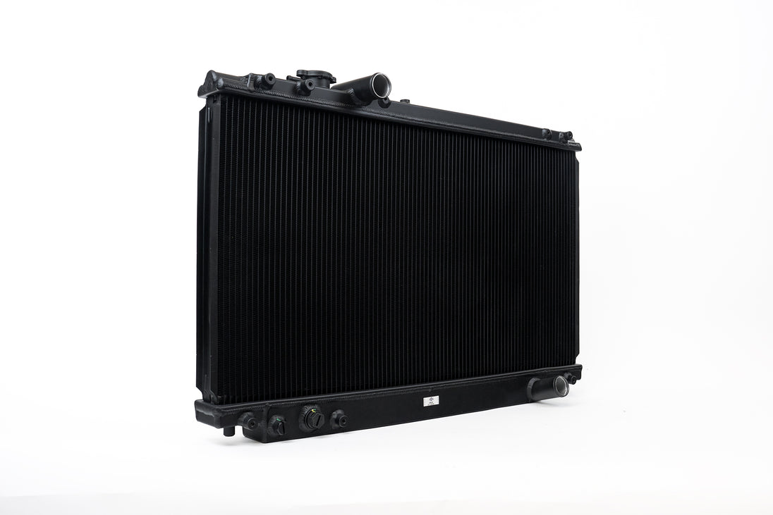 93-98 Toyota A80 Supra (NA/TT) High-Performance All-Aluminum Radiator - Black - DFW Speed Syndicate