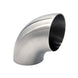 2.250" 16ga Tight Radius 90° Mandrel Bend - (2.250" CLR) - Brushed Finish - 304 Stainless Ace Race Parts