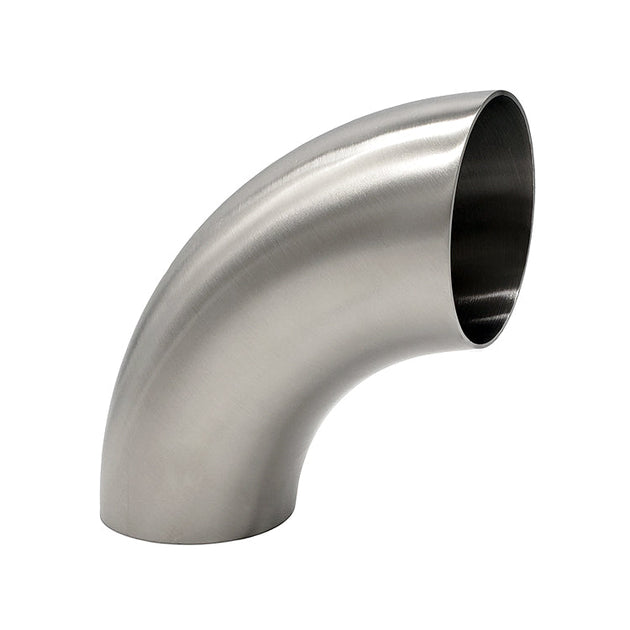 1.500" 16ga 90° Mandrel Bend - (2.250" CLR) - Brushed Finish - 304 Stainless Ace Race Parts