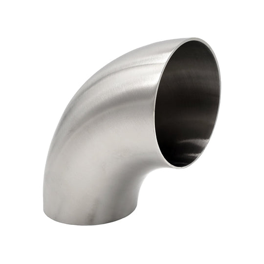 2.500" 16ga Tight Radius 90° Mandrel Bend - (3.000" CLR) - Brushed Finish - 304 Stainless Ace Race Parts