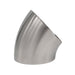 4.000" 14ga Tight Radius 45° Mandrel Bend - (4.000" CLR) - Brushed Finish - 304 Stainless Ace Race Parts