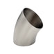 3.000" 16ga 45° Mandrel Bend - (4.500" CLR) - Brushed Finish - 304 Stainless Ace Race Parts