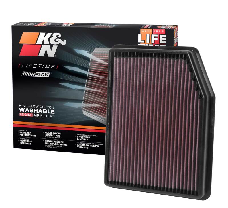 K&N 2019 Chevrolet Silverado 1500 V8-5.3L F/I Drop In Air Filter - DFW Speed Syndicate