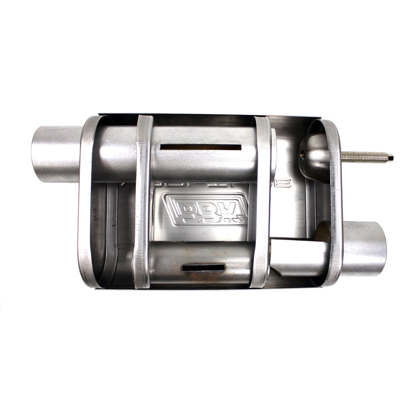 BBK UNIVERSAL 2-1/2 VARITUNE ADJUSTABLE MUFFLER DOUBLE OFFSET (STAINLESS) - DFW Speed Syndicate