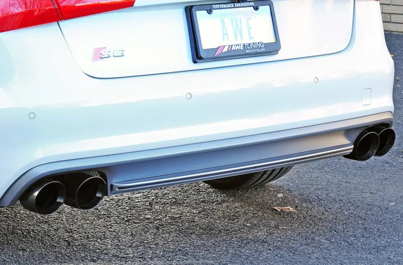AWE Tuning Audi C7 / C7.5 S6 4.0T Track Edition Exhaust - Diamond Black Tips AWE Tuning