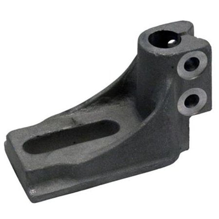 Aluminum fan carrier bracket fits 1945-1948 Flatheads with either stock intake manifold or Offy aluminum intakes with fan bracket provisions. Width of bracket where it mounts onto the manifold is 2-1/4″. DFW Speed Syndicate