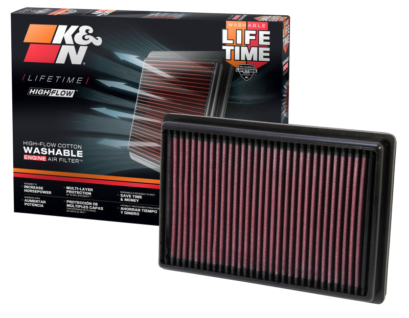 K&N 11-13 Chevrolet Aveo 1.2L/1.3L/1.4L/1.6L / 12-13 Sonic 1.4L/1.8L Replacement Air Filter - DFW Speed Syndicate