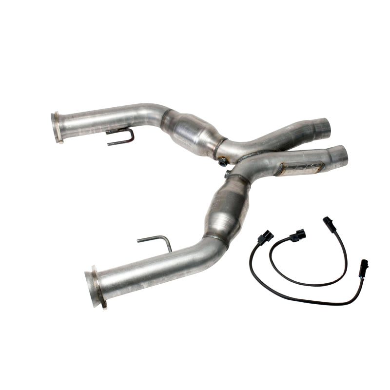 BBK 05-10 Mustang 4.6 Short Mid X Pipe With Catalytic Converters 2-3/4 For BBK Long Tube Headers BBK