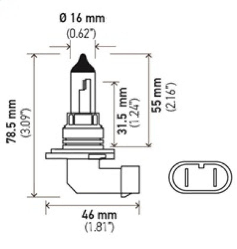 Hella Optilux HB4 9006 12V/55W XY Xenon Yellow Bulb - DFW Speed Syndicate