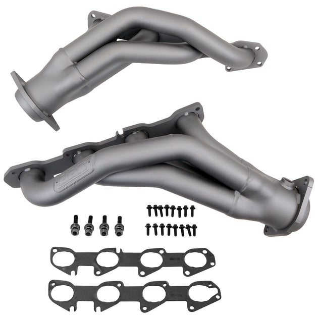 BBK DODGE 6.4L CHALLENGER CHARGER HEMI CARS 1-7/8 SHORTY HEADERS (CHROME) - DFW Speed Syndicate