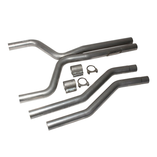 BBK CAMARO V6 2-1/2 MID X PIPE (ALUMINIZED) - DFW Speed Syndicate