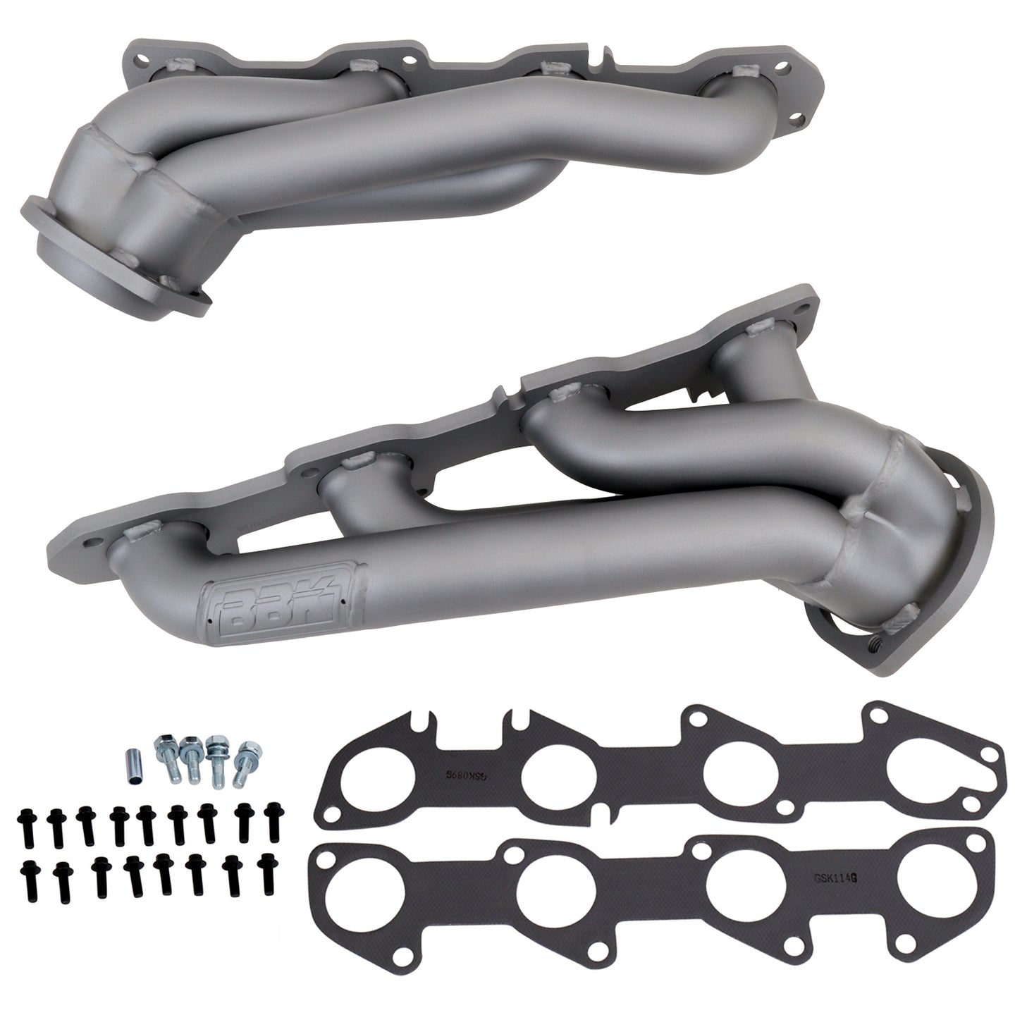 BBK DODGE 5.7L CHALLENGER CHARGER HEMI CARS 1-3/4 SHORTY HEADERS (Titanium Ceramic) - DFW Speed Syndicate