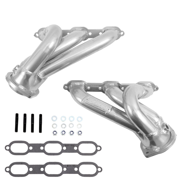 2006-10 CHARGER CHALLENGER 3.5L SHORTY EXHAUST HEADERS (POLISHED SILVER CERAMIC) - DFW Speed Syndicate