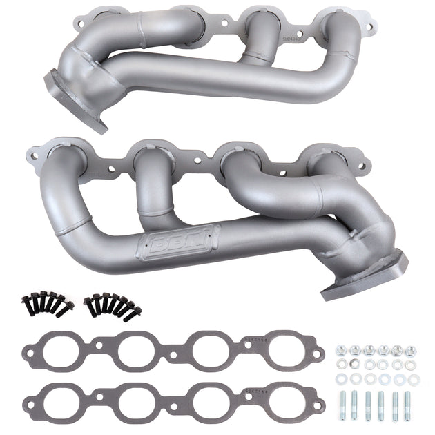 2019-2024 Chevy GM Truck 5.3L 6.2L 1-3/4 Shorty Headers (TITANIUM CERAMIC) - DFW Speed Syndicate
