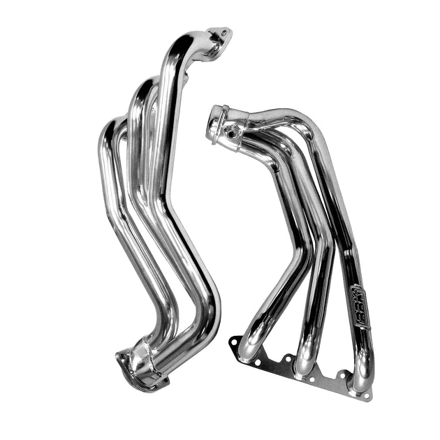 BBK 2007-2011 JEEP WRANGLER 3.8L 1-5/8 LONG TUBE HEADERS W/CATS Y PIPE (CERAMIC) - DFW Speed Syndicate