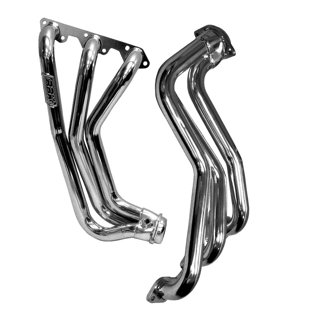 BBK 2007-2011 JEEP WRANGLER 3.8L 1-5/8 LONG TUBE HEADERS W/CATS Y PIPE (CHROME) - DFW Speed Syndicate