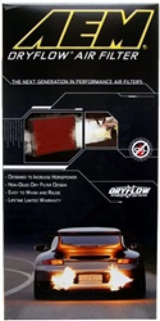 AEM 14.313in O/S L x 6.625in O/S W x 1.5in H DryFlow Air Filter AEM Induction