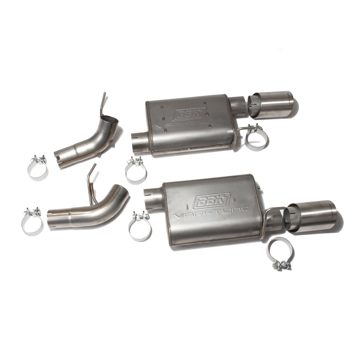 BBK MUSTANG GT 4.6L VARITUNE AXLE BACK EXHAUST KIT (STAINLESS) - DFW Speed Syndicate