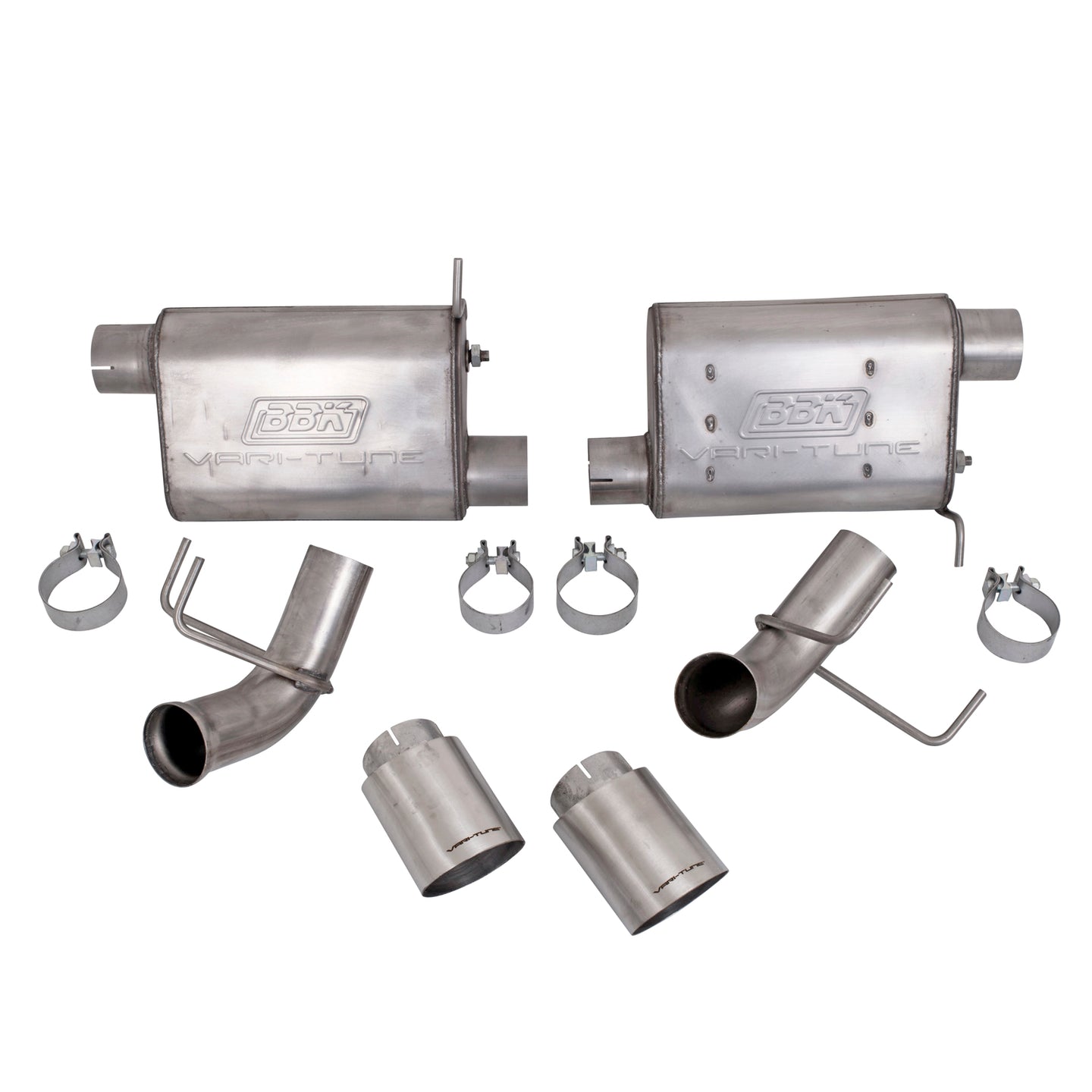 BBK MUSTANG GT 5.0 VARITUNE AXLE BACK EXHAUST KIT (STAINLESS) - DFW Speed Syndicate