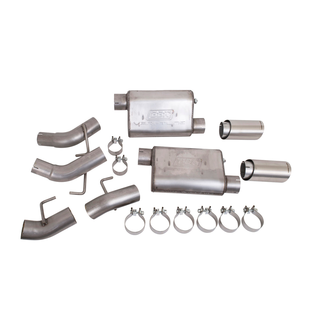 BBK CAMARO SS 6.2L VARITUNE AXLE BACK EXHAUST KIT (STAINLESS) - DFW Speed Syndicate