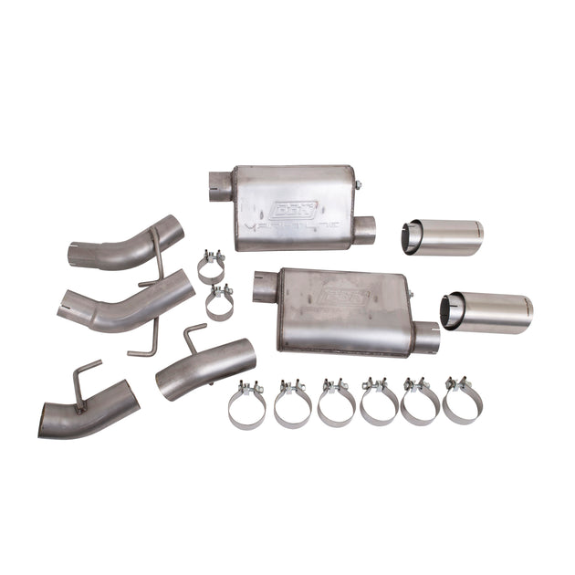 BBK CAMARO SS 6.2L VARITUNE AXLE BACK EXHAUST KIT (STAINLESS) - DFW Speed Syndicate