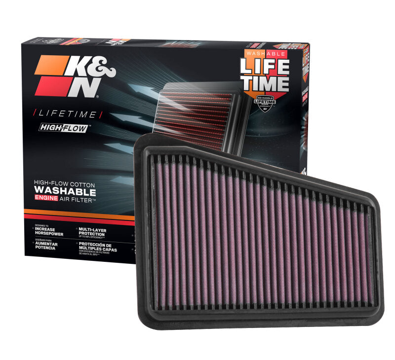 K&N 2018 Kia Stinger GT V6-3.3L Right Side Drop In Air Filter - DFW Speed Syndicate