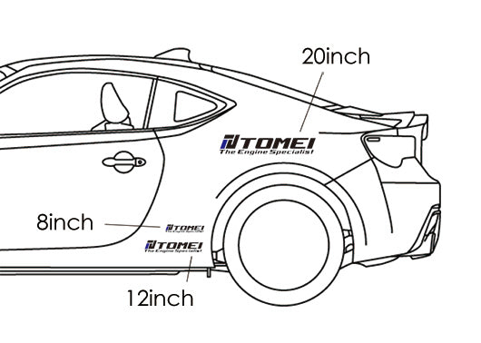 Tomei Sticker The Engine Specialist Die Cut FR SPORT