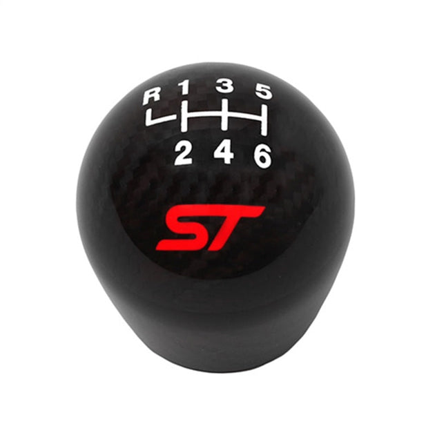 Ford Racing 13-17 Focus ST Black Carbon Fiber 6 Speed Shift Knob Ford Racing