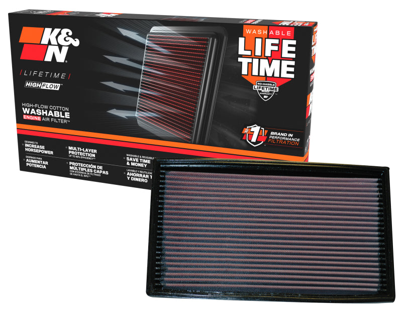 K&N Replacement Air Filter JAGUAR XKR 4.0L-V8 SUPERCHARGED & XK8 4.0L-V8; 1998-2000 - DFW Speed Syndicate
