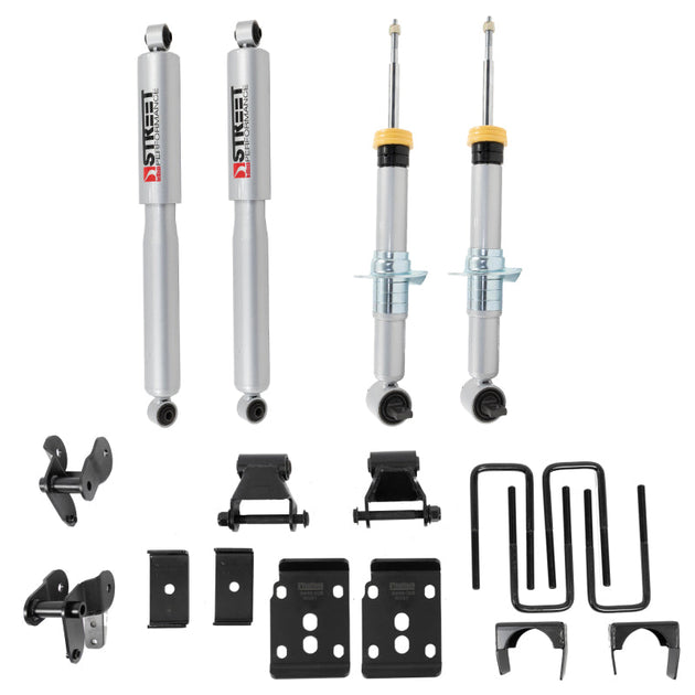 Belltech 2021+ Ford F-150 2WD 1-3.5in Front 4.5in Rear Complete Lower Kit with SP Shocks Belltech