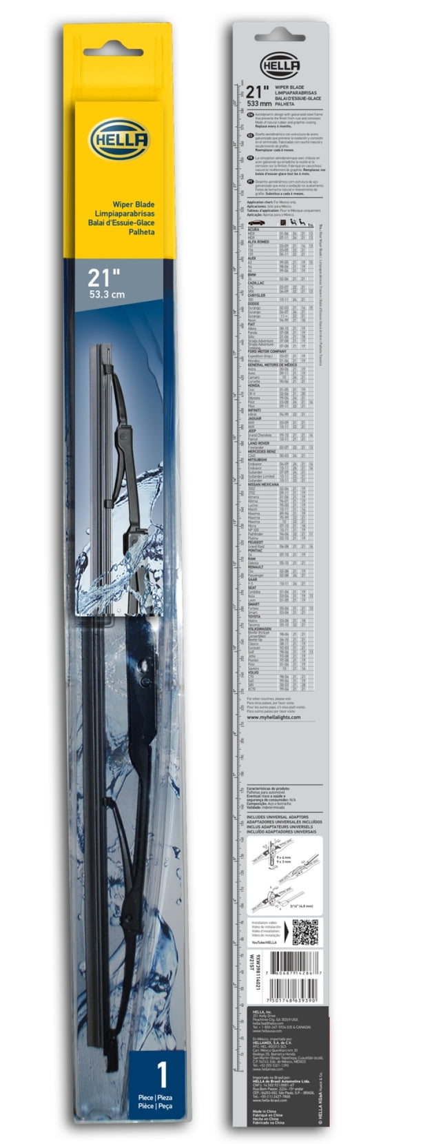 Hella Standard Wiper Blade 21in - Single - DFW Speed Syndicate