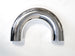 4.000" OD 14ga 180° Mandrel Bend - Polished OD - 6061 Aluminum - (6.000" CLR / 4.000" Legs) Ace Race Parts