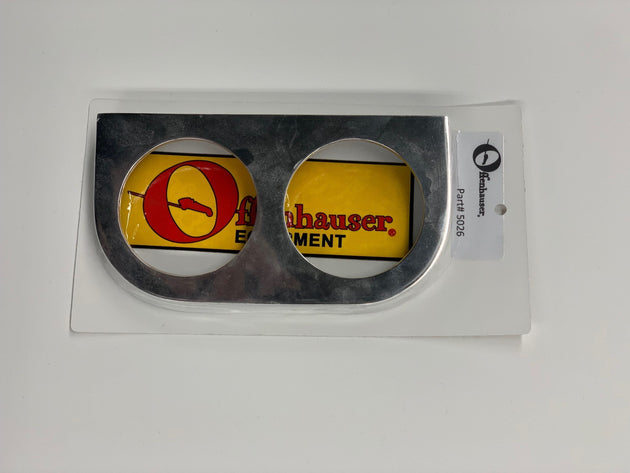 Deep Dish Dash Panel with 2-2 5/8″ size gauges. Comes without lights. For lights, order number 5026-L. Polished Aluminum for dragsters, customs, sports cars, boats, etc. DFW Speed Syndicate