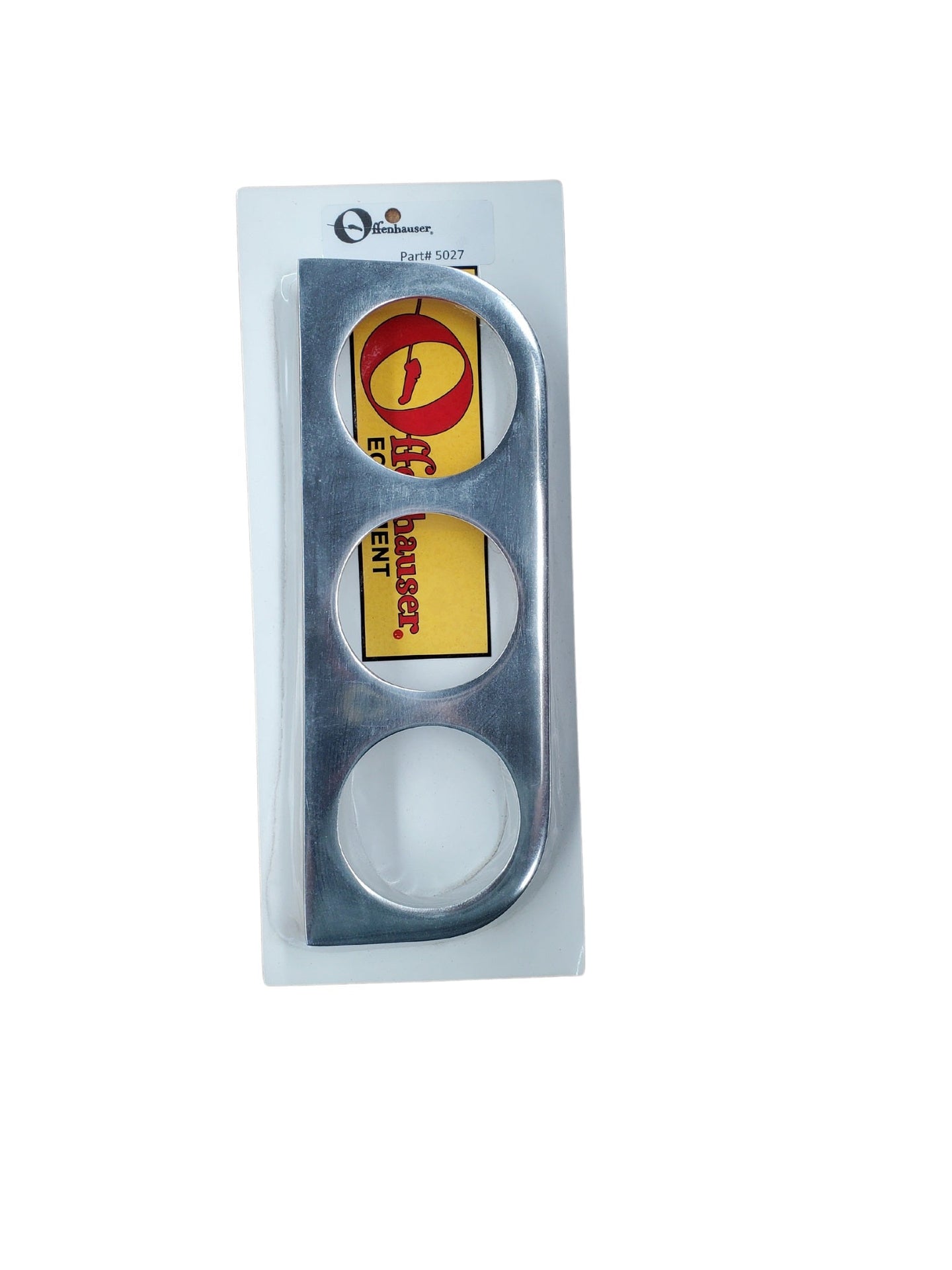 Offenhauser 5027 3 Hole Dash PanelPolished Aluminum DFW Speed Syndicate