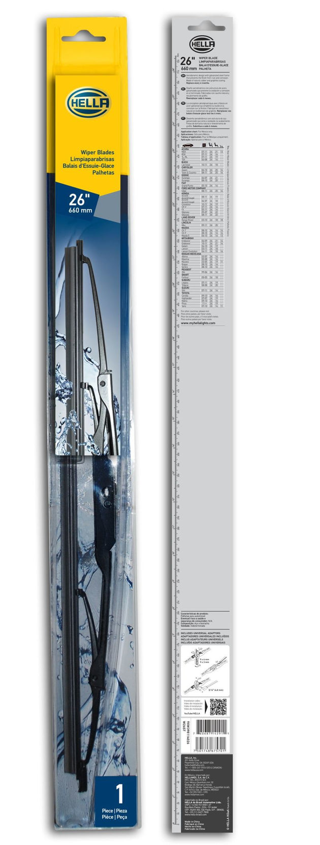 Hella Standard Wiper Blade 26in - Single - DFW Speed Syndicate