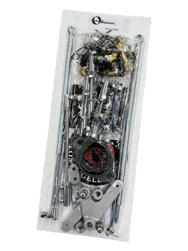 The Offenhauser 5205K Linkage Kit for Offenhauser 5205 Ford, Comet & Mustang Triple ManifoldsManifold is for 170-200 cu in Engines DFW Speed Syndicate