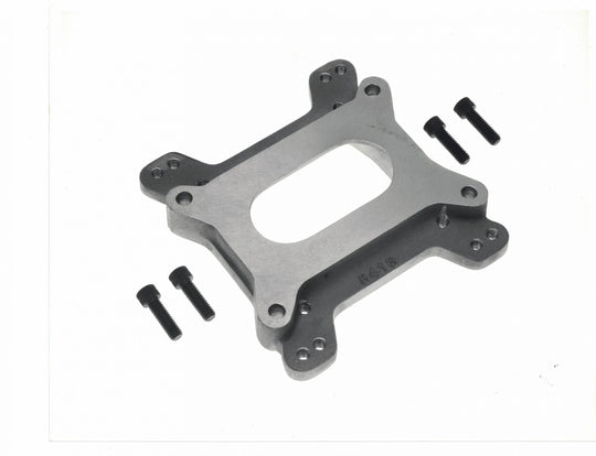 The Offenhauser 5413 Carb Adapter accepts quad adaption B or C on 4 bolt adaption C base. DFW Speed Syndicate