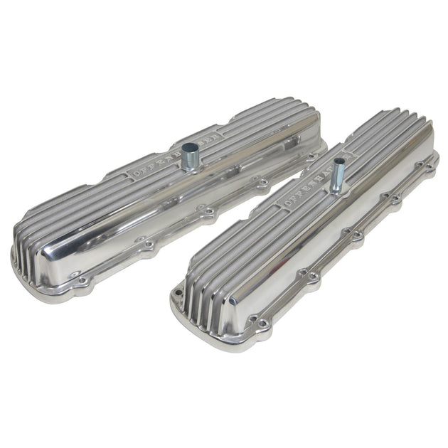 Offenhauser 5595 Oldsmobile Valve Covers 400-425-455, Pair. 1965 and up. DFW Speed Syndicate