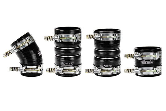HPS High Temp Reinforced Silicone Intercooler Hose Boots Kit Ford 2005-2007 F250 Superduty 6.0L PowerStroke Diesel FR SPORT