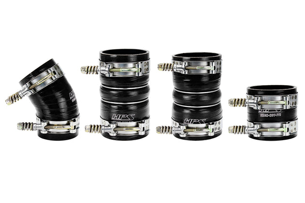HPS High Temp Reinforced Silicone Intercooler Hose Boots Kit Ford 2005-2007 F350 Superduty 6.0L PowerStroke Diesel FR SPORT