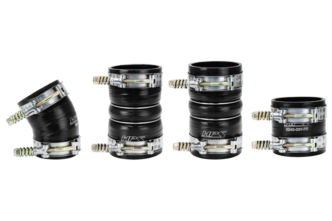 HPS Silicone Intercooler Hose Boots Kit Ford 2003-2004 F250 Superduty 6.0L PowerStroke Diesel, 57-1538 FR SPORT