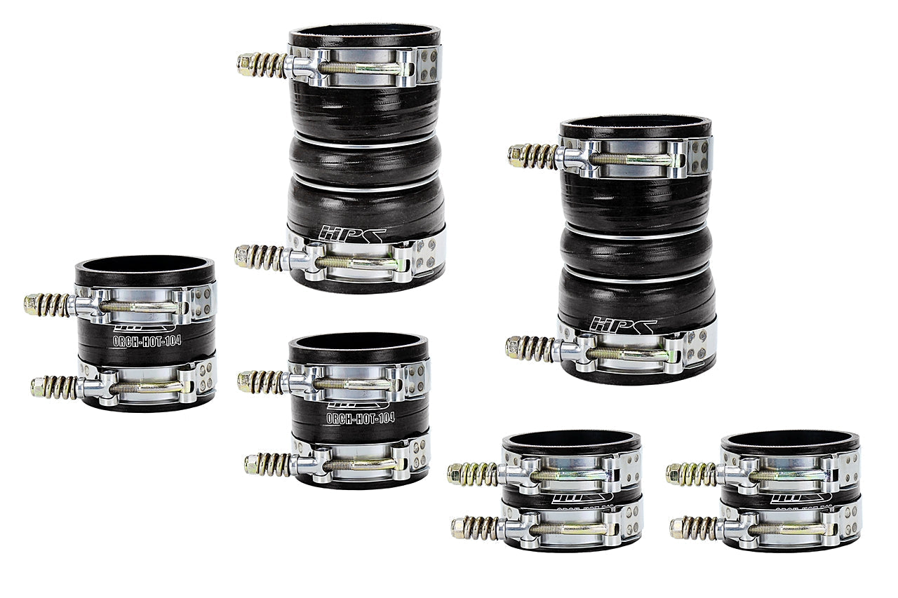 HPS High Temp Reinforced Silicone Intercooler Hose Boots Kit Ford 2000-2003 Excursion 7.3L PowerStroke Diesel FR SPORT