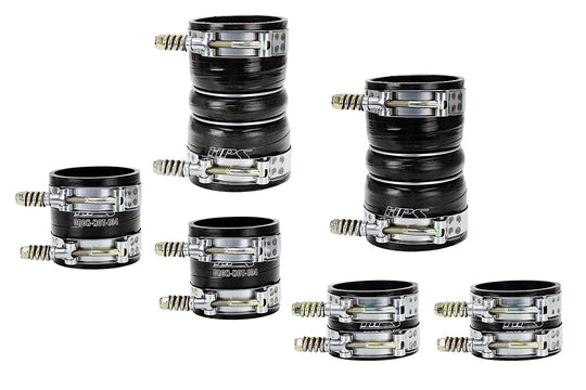 HPS High Temp Reinforced Silicone Intercooler Hose Boots Kit Ford Late 1999 - 2003 F450 Superduty 7.3L PowerStroke Diesel FR SPORT