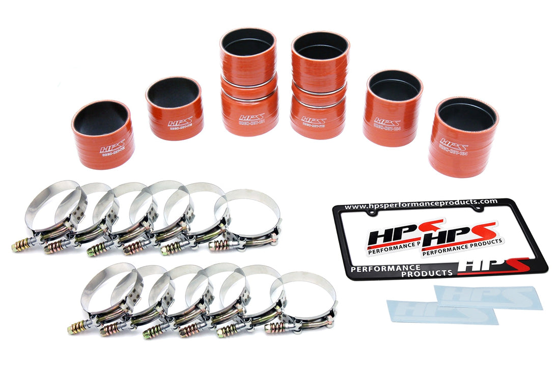 HPS High Temp Reinforced Silicone Intercooler Hose Boots Kit Ford 2000-2003 Excursion 7.3L PowerStroke Diesel FR SPORT