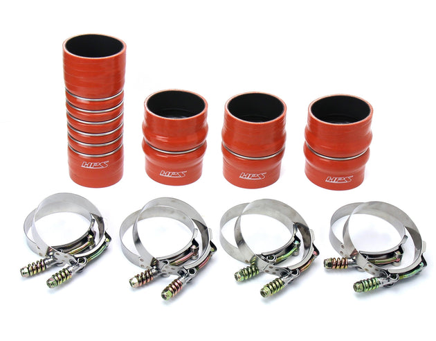 HPS High Temp Aramid Reinforced Silicone Intercooler Hose Boots Kit Dodge 2003-2007 Ram Pickup 5.9L Cummins Diesel FR SPORT