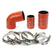 HPS High Temp Aramid Reinforced Silicone Intercooler Hose Boots Kit Chevy 2006-2010 Silverado 2500 6.6L Duramax Diesel FR SPORT