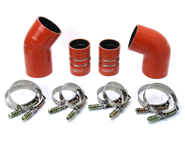 HPS High Temp Aramid Reinforced Silicone Intercooler Hose Boots Kit Chevy 2004.5 - 2005 Silverado 2500 HD 6.6L Duramax LLY Diesel FR SPORT
