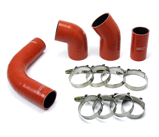 HPS High Temp Aramid Reinforced Silicone Intercooler Hose Boots Kit Chevy 2002-2004 Silverado 3500 6.6L Duramax LB7 Diesel FR SPORT