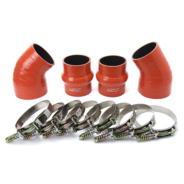 HPS High Temp Aramid Reinforced Silicone Intercooler Hose Boots Kit Dodge 1994-2002 Ram Pickup 5.9L Cummins Diesel FR SPORT